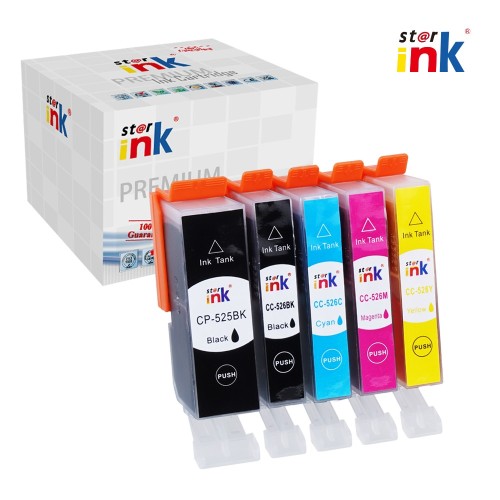 Starink sada náplní PGI-525 Bk / CLI-526 Bk/C/M/Y pro tiskárny Canon