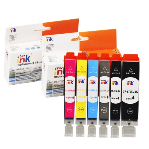 Starink sada náplní PGI-570 Bk / CLI-571 Bk/C/M/Y pro tiskárny Canon Starink sada náplní PGI-570 Bk / CLI-571 Bk/C/M/Y pro tiskárny Canon